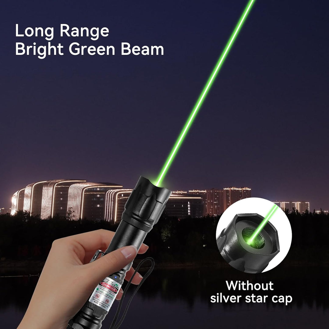 Wiederaufladbare grüne LED-Taschenlampe für den Außenbereich