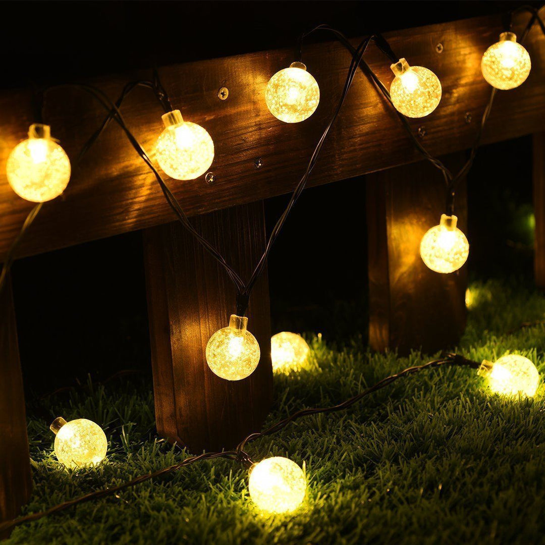 Solarbetriebene Kristallkugel Lichterkette | Karnz