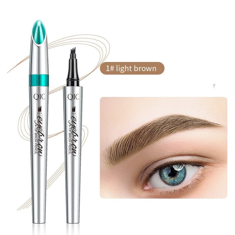 3D wasserfester Microblading-Augenbrauenstift mit 4 Gabelspitzen, Tattoo-Stift
