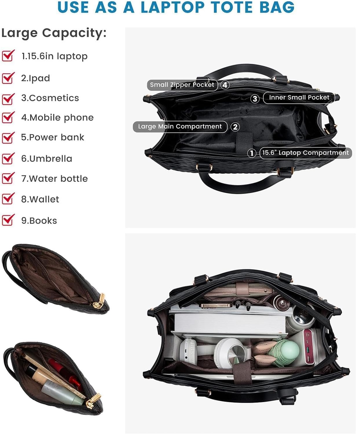 2-in-1 Isolierter Lunch- & Laptop-Tragetasche für Arbeit & Reisen | Karnz