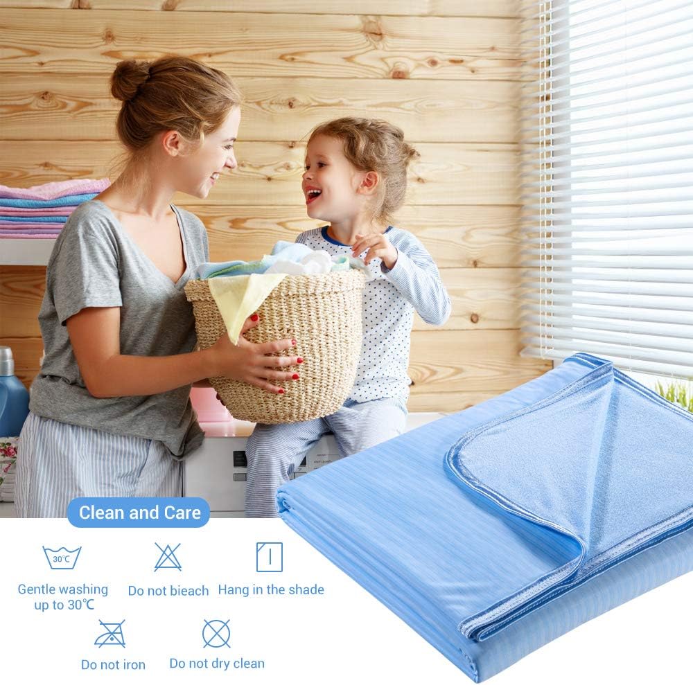 Cool Fiber Q-Max 0.4 Doppelseitige Eis-Seiden-Kühldecke – See blau | Karnz