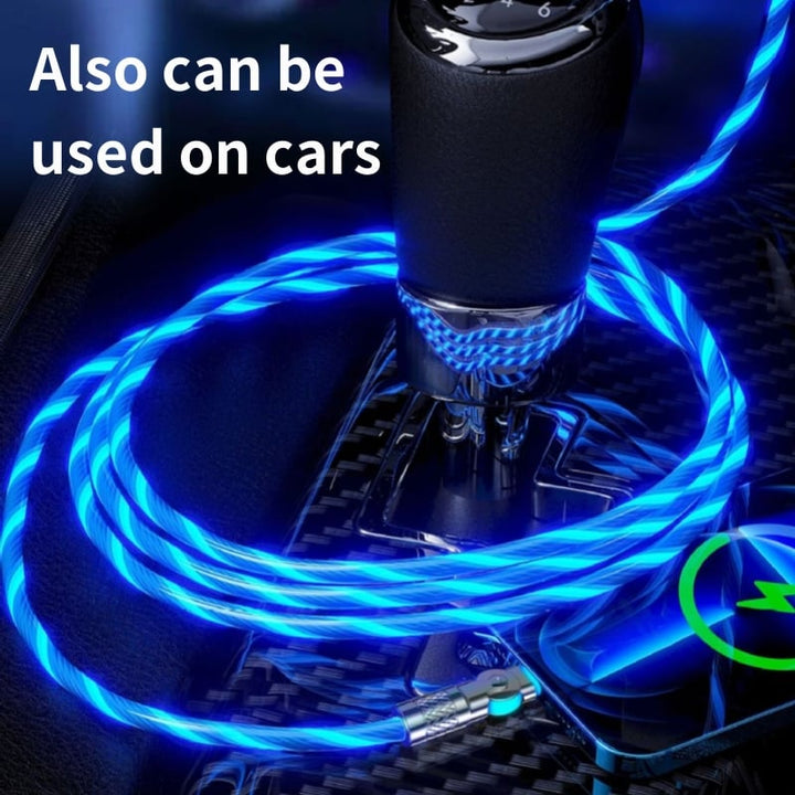 Magnetisches Ladekabel | 540° drehbarer Stecker | Schnellladung mit LED-Beleuchtung