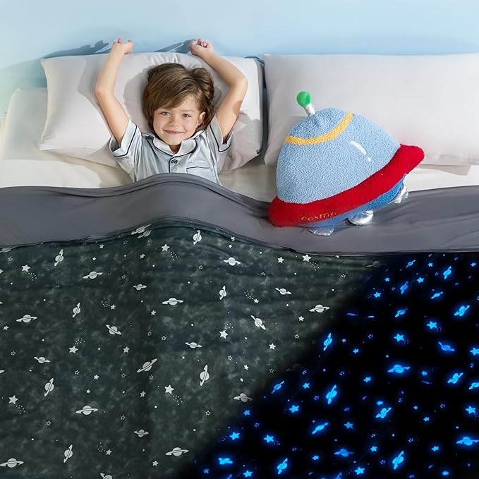 Leuchtende Kühldecke für Kinder – Q-Max > 0,5, Doppelseitig Farbe Schwarz | Karnz