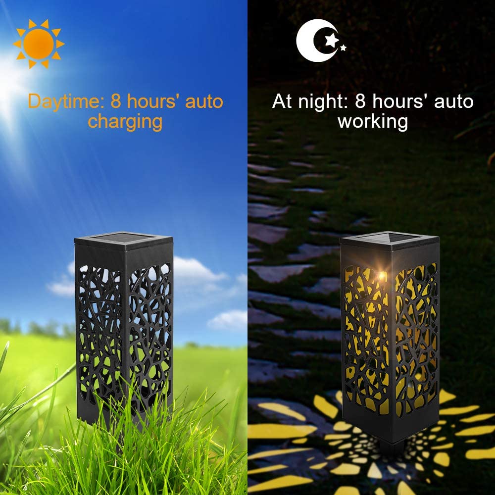 12X Solarleuchten LED Wegeleuchten Gartenbeleuchtung | Karnz