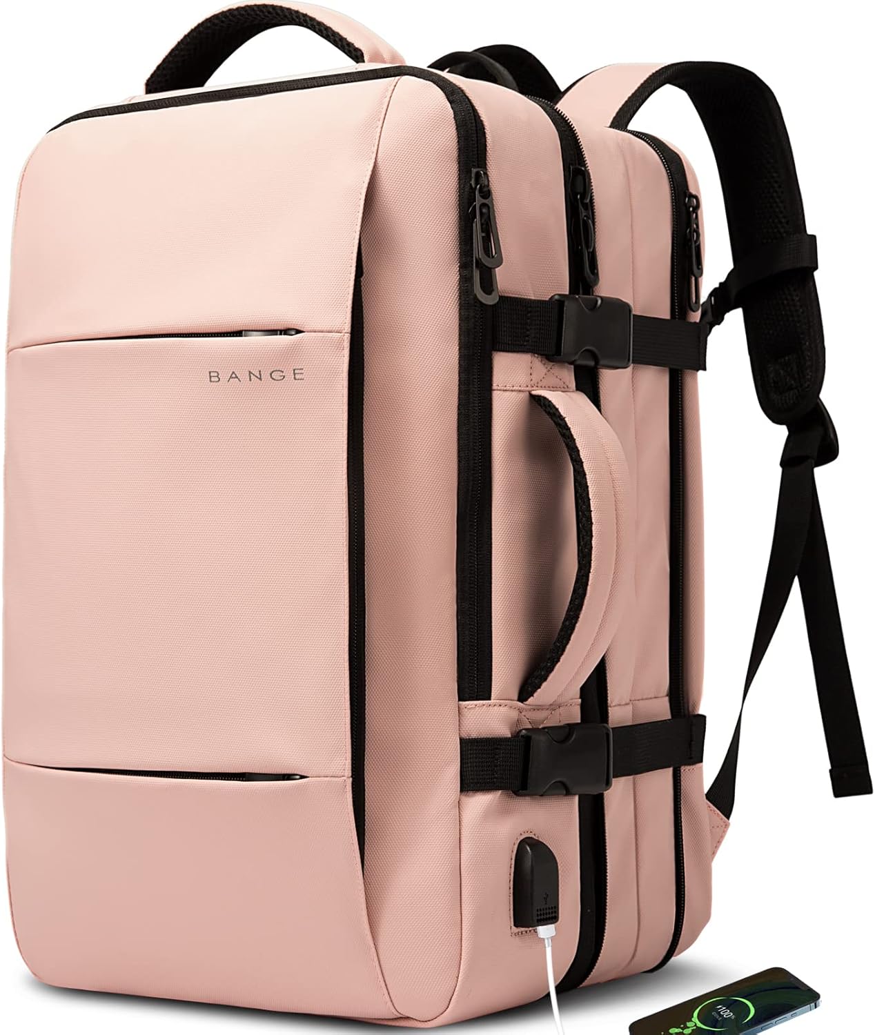 Erweiterbarer 26–45L wasserdichter Reisen-Rucksack mit Laptop-Fach & Duffle-Trage | Karnz