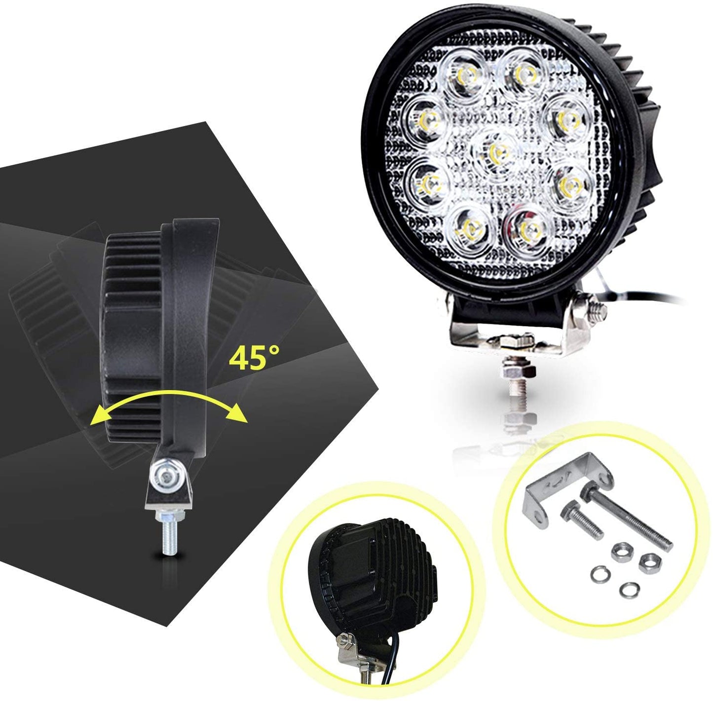LED Arbeitsscheinwerfer 6X 27W Scheinwerfer | Karnz