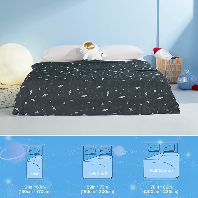Leuchtende Kühldecke für Kinder – Q-Max > 0,5, Doppelseitig Farbe Schwarz | Karnz