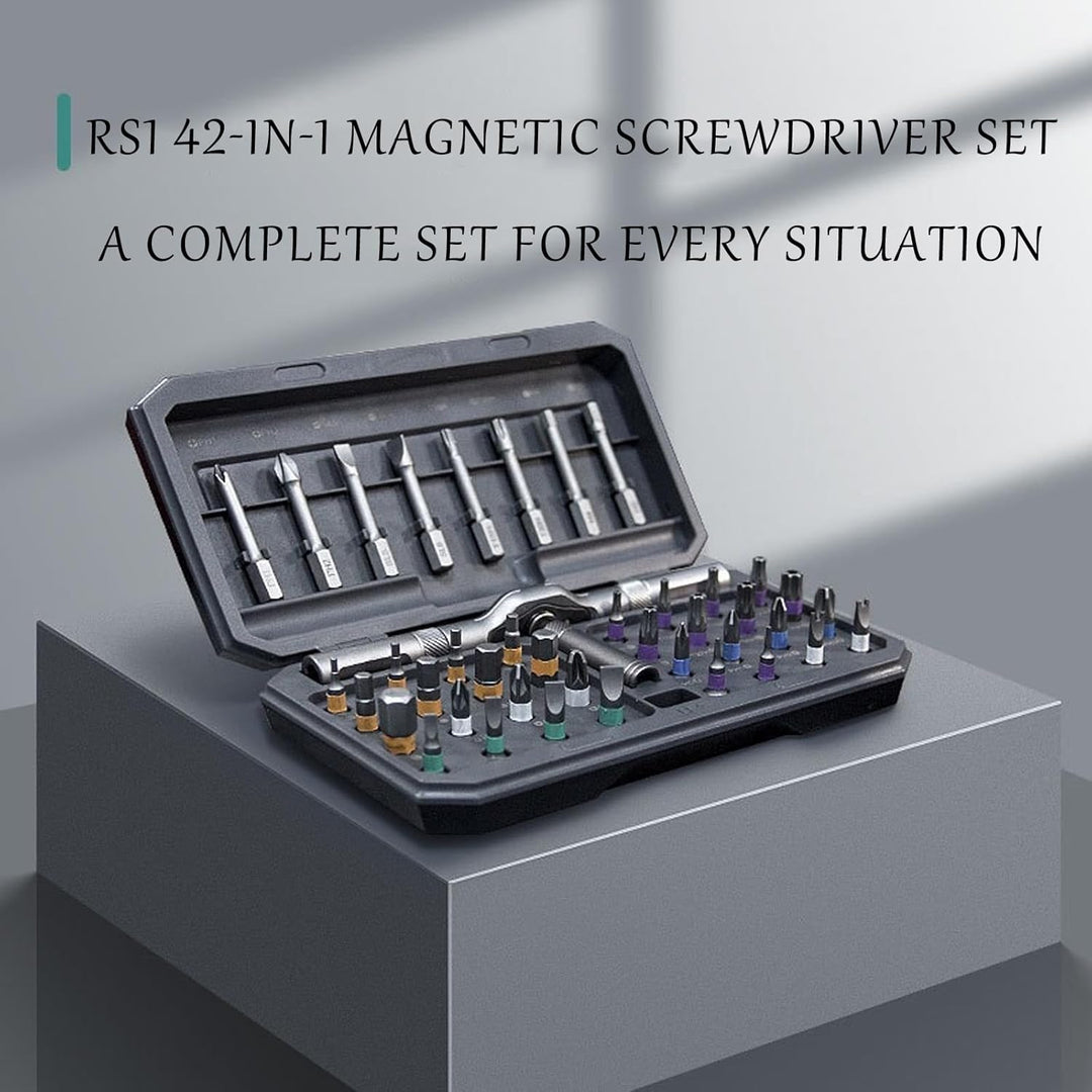 42-in-1 Magnetschraubendreher-Set – Präzisions-Reparaturwerkzeug-Set mit Bits und Griff – Fixaro