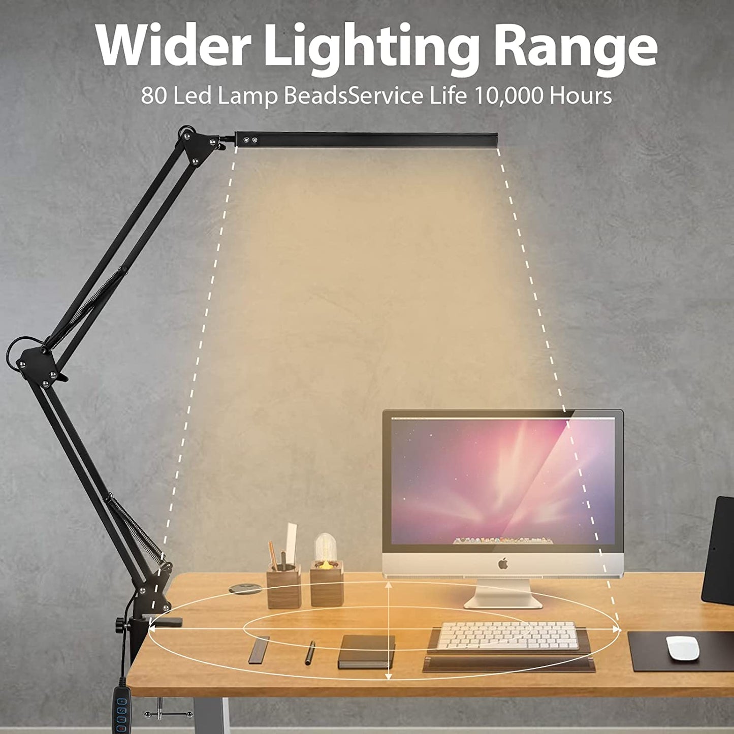 LED Schreibtischlampe Klemmleuchte Dimmbar 10W | Karnz