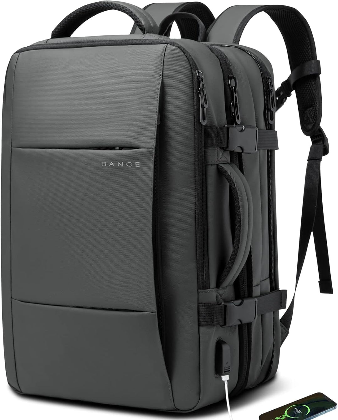 Erweiterbarer 26–45L wasserdichter Reisen-Rucksack mit Laptop-Fach & Duffle-Trage | Karnz