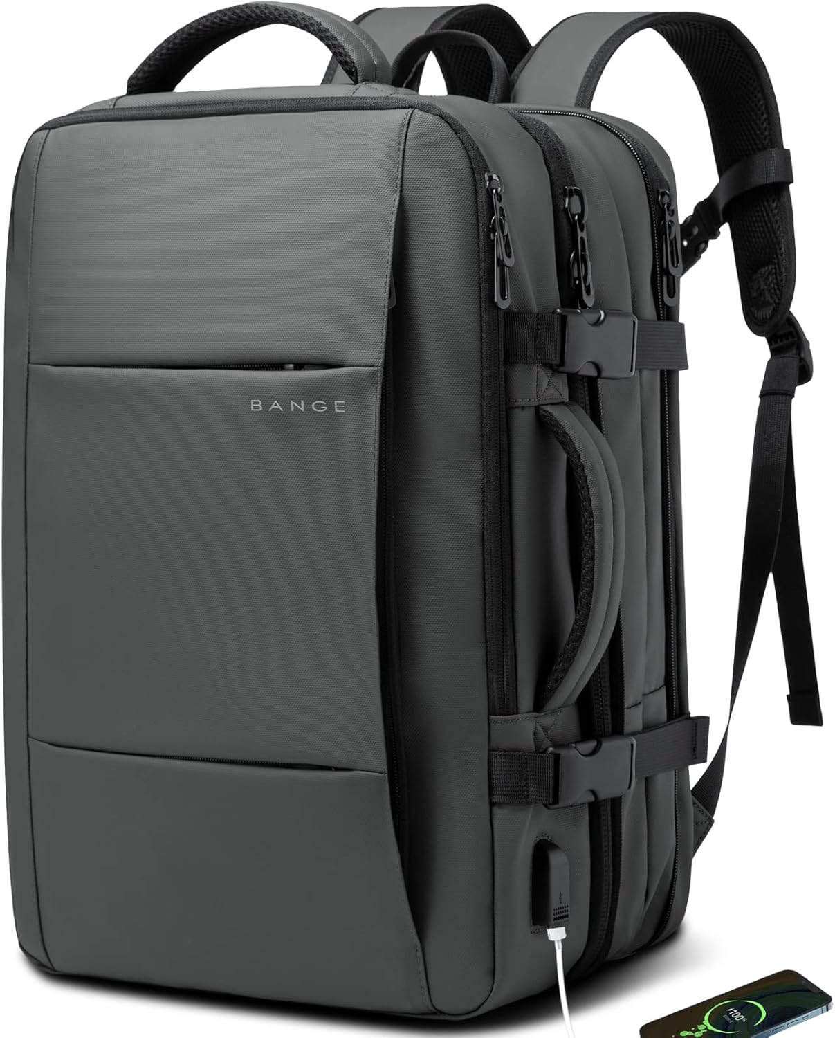 Erweiterbarer 26–45L wasserdichter Reisen-Rucksack mit Laptop-Fach & Duffle-Trage | Karnz
