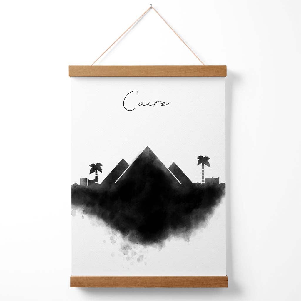 Kairo-Aquarell-Stadtbildposter mit Aufhänger