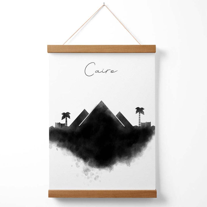 Kairo-Aquarell-Stadtbildposter mit Aufhänger