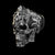 Herrenring mit Totenkopfmotiv aus Sterlingsilber | Handgefertigter Statement-Schmuck von GrimSkull | 100 % Silber