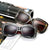 Damen oversized modische Sonnenbrille mit funkelnden Verzierungen Karnz