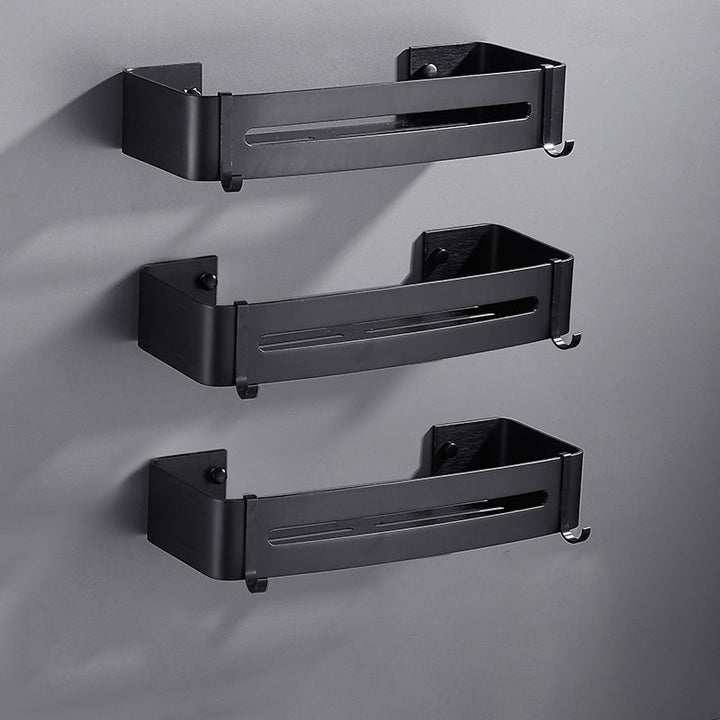 Matt Black Moderne Badezimmer Zubehör Set, Set von 3, Badezimmerregal