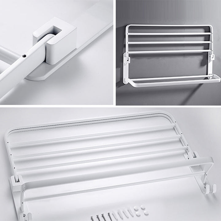 Weißes Badezimmer-Accessoires-Set, modernes Badezimmer-Accessoires-Set, Handtuchhalter