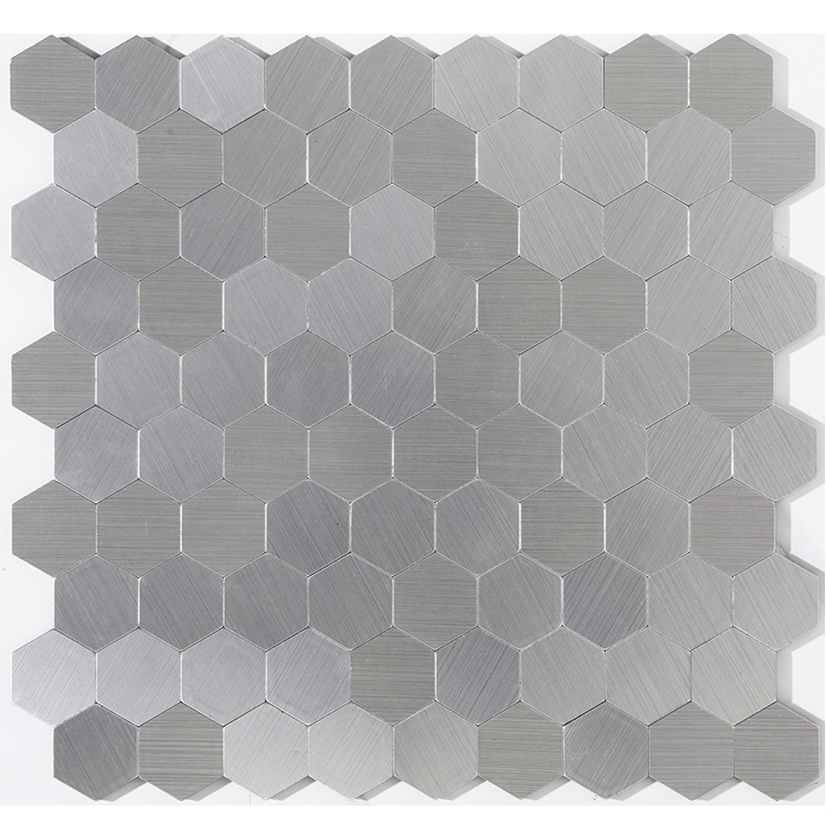Modern Tile-Abziehen & Aufkleben Metall Mosaik Fliese Hexagon Abziehen & Aufkleben U-Bahn Fliese