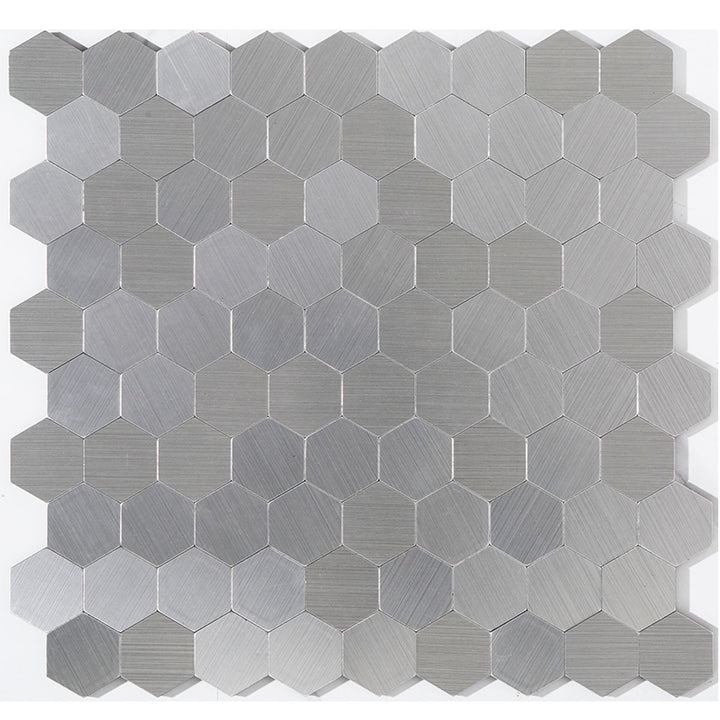 Modern Tile-Abziehen & Aufkleben Metall Mosaik Fliese Hexagon Abziehen & Aufkleben U-Bahn Fliese