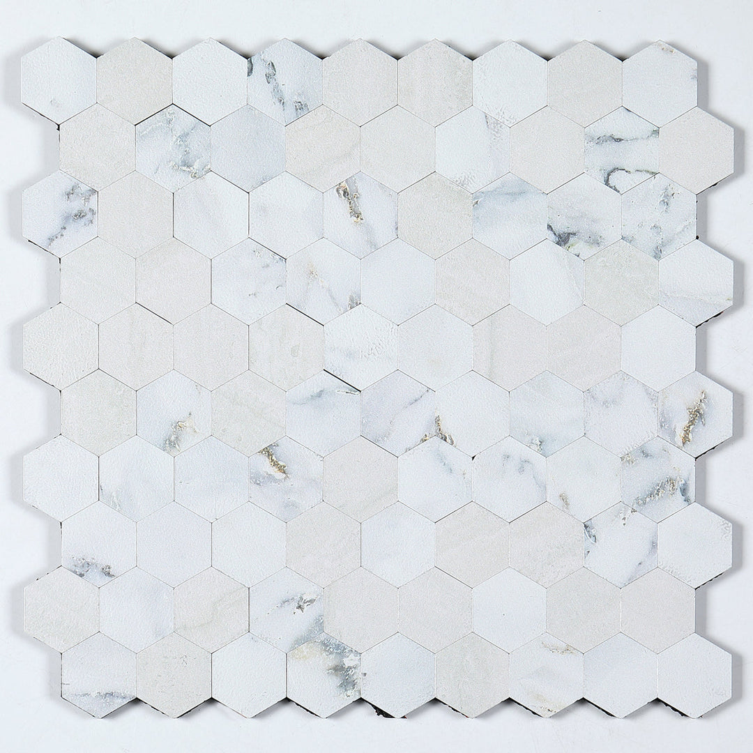Modern Tile-Abziehen & Aufkleben Metall Mosaik Fliese Hexagon Abziehen & Aufkleben U-Bahn Fliese