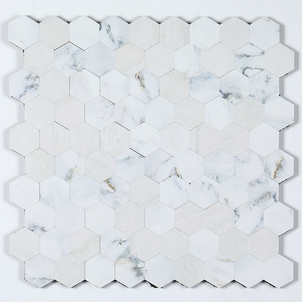 Modern Tile-Abziehen & Aufkleben Metall Mosaik Fliese Hexagon Abziehen & Aufkleben U-Bahn Fliese