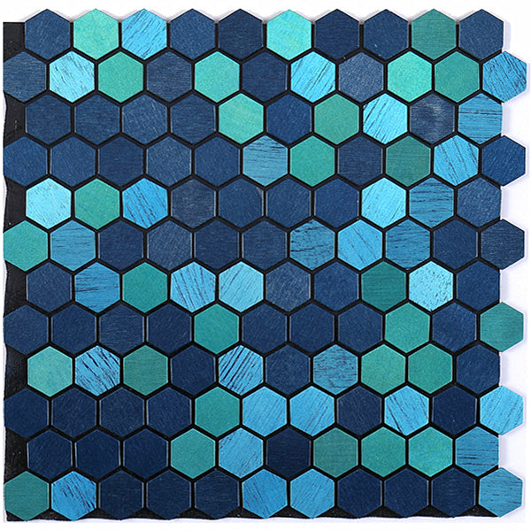 Modern Tile-Abziehen & Aufkleben Metall Mosaik Fliese Hexagon Abziehen & Aufkleben U-Bahn Fliese