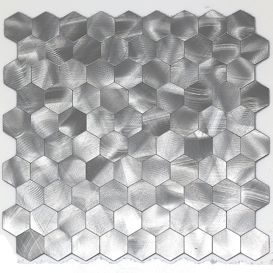 Modern Tile-Abziehen & Aufkleben Metall Mosaik Fliese Hexagon Abziehen & Aufkleben U-Bahn Fliese