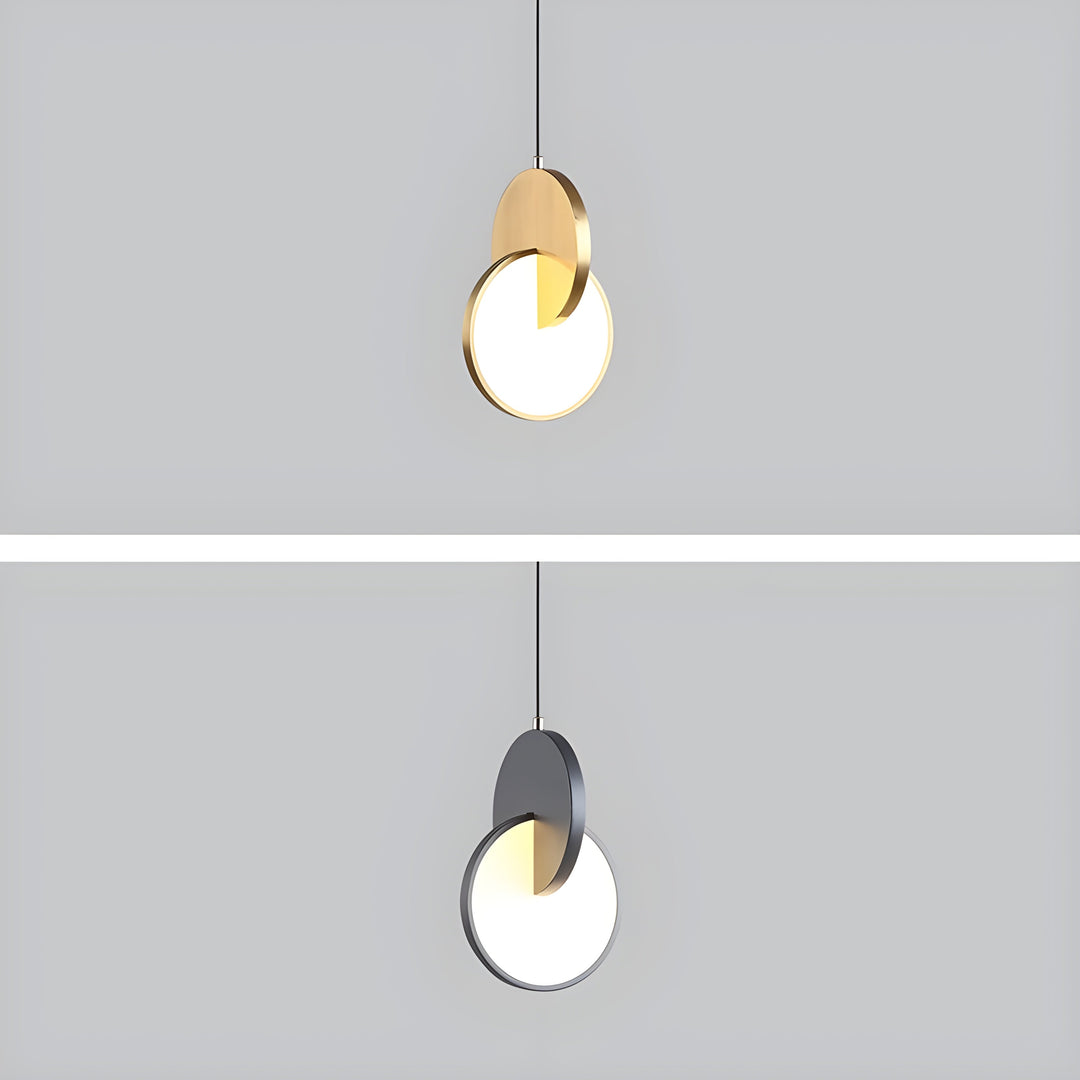 Moderne skandinavische LED-Pendelleuchte mit rundem Rahmen und warmem Glühen Karnz