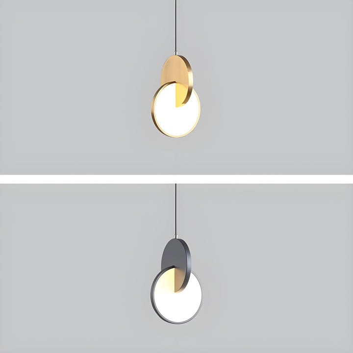 Moderne skandinavische LED-Pendelleuchte mit rundem Rahmen und warmem Glühen Karnz