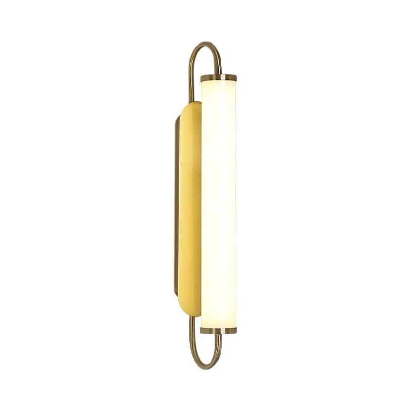 Arc Rechteck Metall Wand Sconce Post-Moderne LED Gold Wandmontage Leuchte mit Röhren-Acrylschirm | Karnz