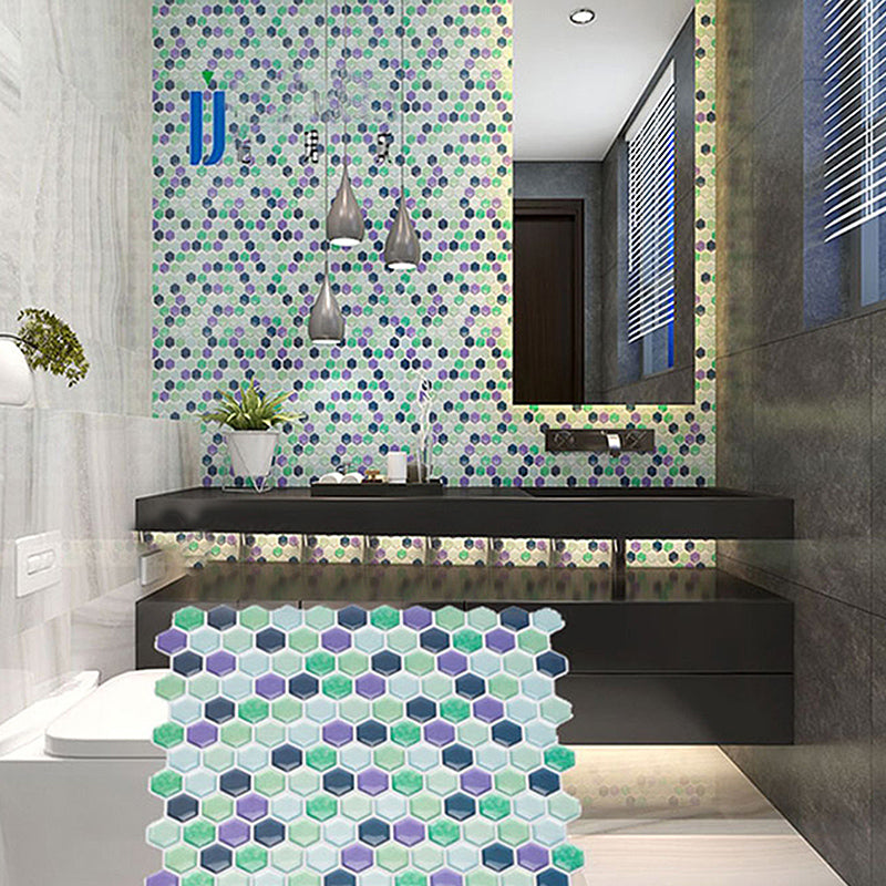 Buntes Mosaik Peel & Stick Fliesen Wasserdicht für Rückwand