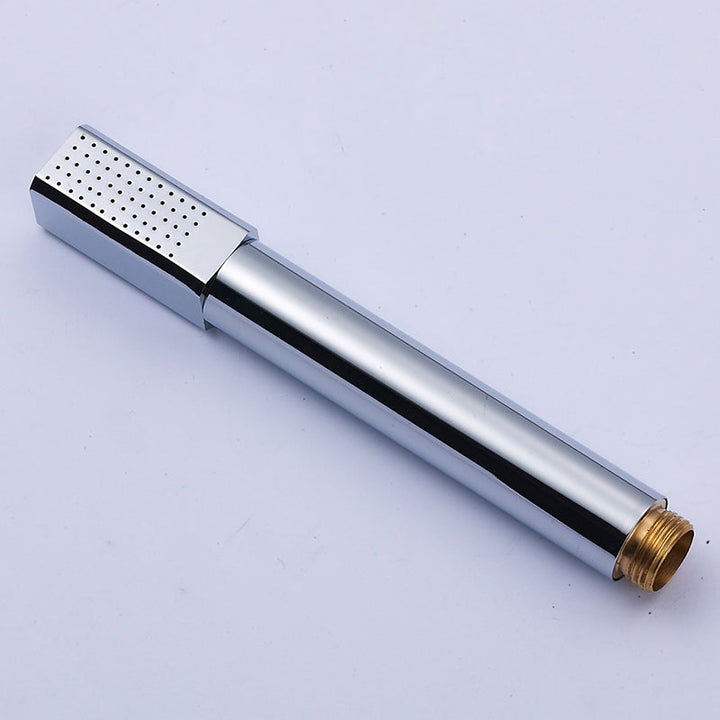Einfacher Handheld Duschkopf Quadrat 304 Edelstahl Duschkopf