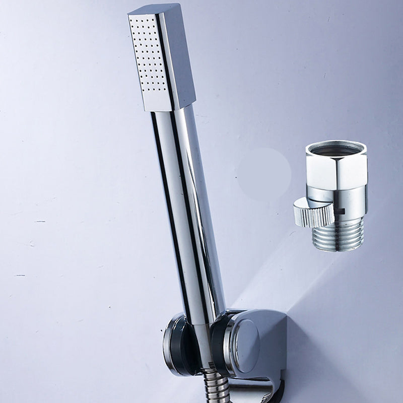 Einfacher Handheld Duschkopf Quadrat 304 Edelstahl Duschkopf