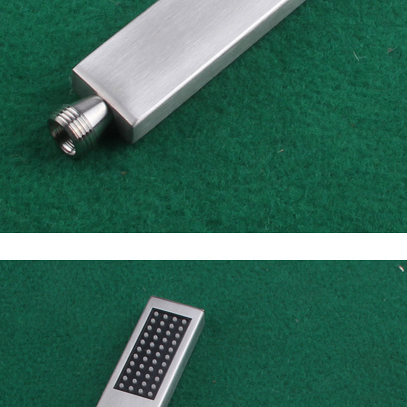 Einfaches Rechteck Duschkopf 304 Edelstahl Handbrause