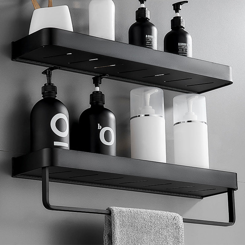 Matt Schwarz Badezimmer Set Modern 1/2 - Stück Edelstahl Badregal