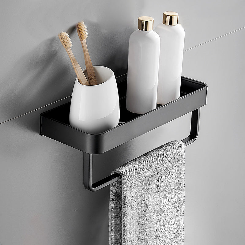 Matt Schwarz Badezimmer Set Modern 1/2 - Stück Edelstahl Badregal
