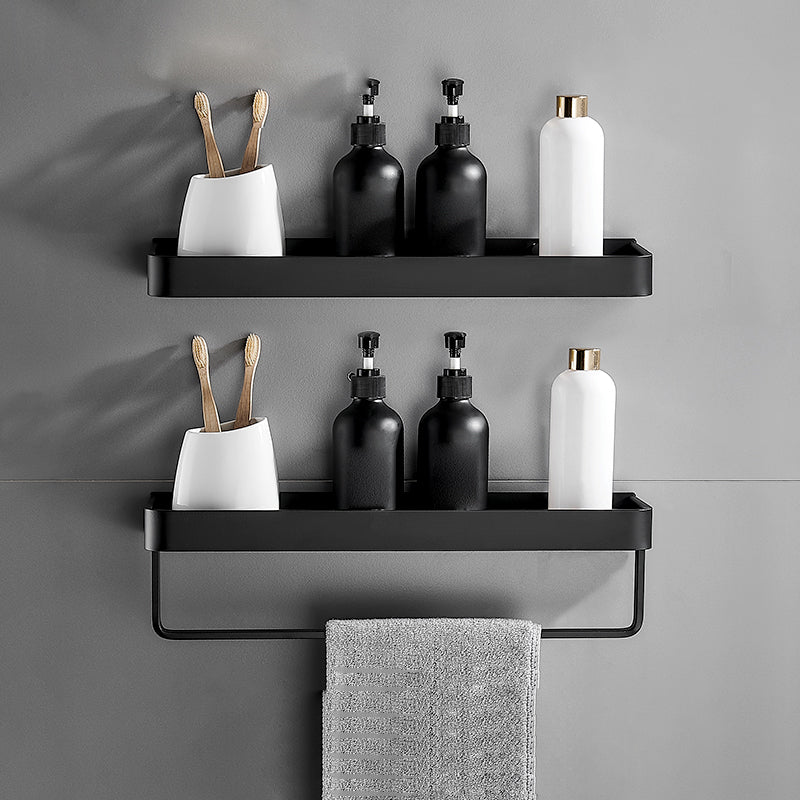 Matt Schwarz Badezimmer Set Modern 1/2 - Stück Edelstahl Badregal