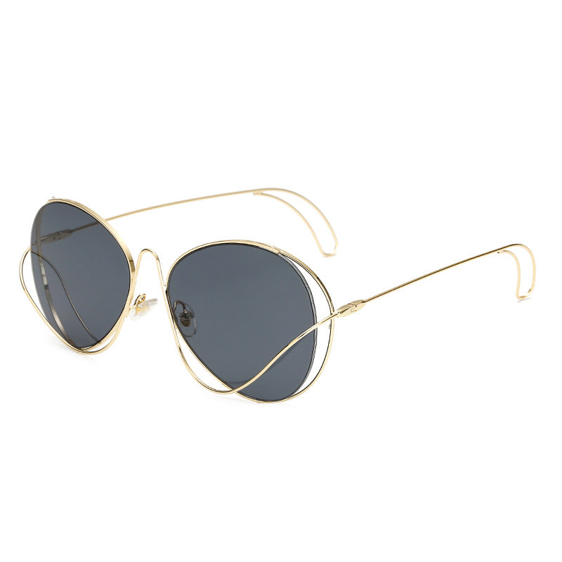 Damen modische Halbrahmenbrille mit filigranem, minimalistischen Design Karnz