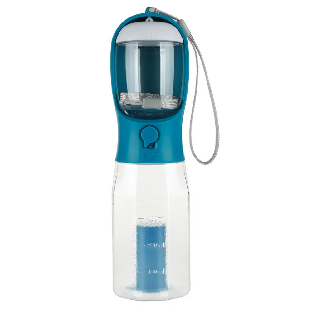 TrailBuddy™ – 3-in-1 Hunde-Trinkflasche mit Futterbox | Karnz