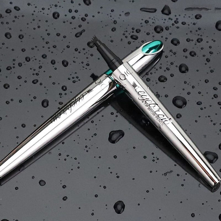 3D wasserfester Microblading-Augenbrauenstift mit 4 Gabelspitzen, Tattoo-Stift