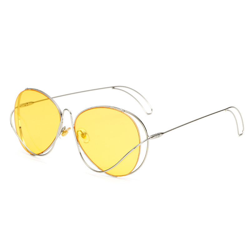 Damen modische Halbrahmenbrille mit filigranem, minimalistischen Design Karnz