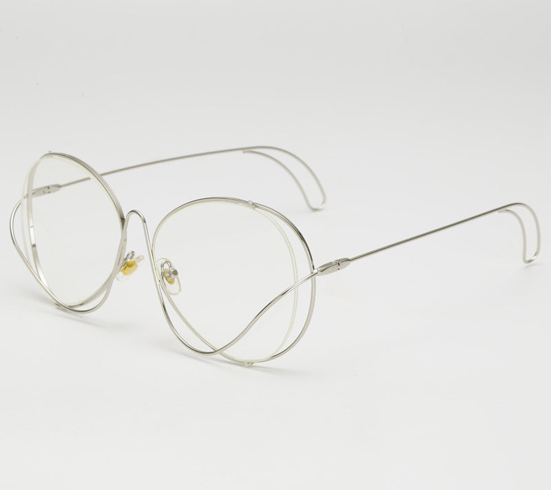 Damen modische Halbrahmenbrille mit filigranem, minimalistischen Design Karnz