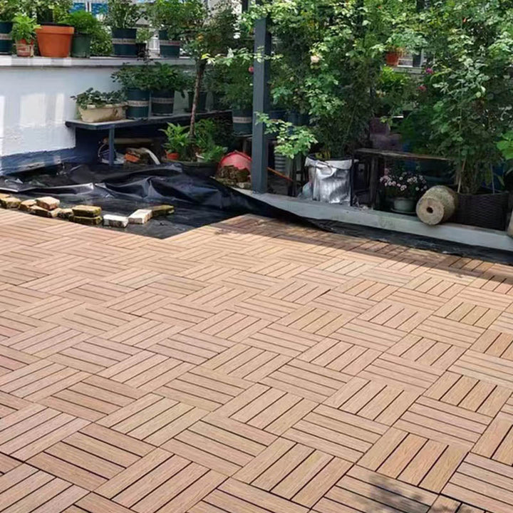 Klassische Holzfliesen für Garten patio Fußbodenbeläge zum Verlegen