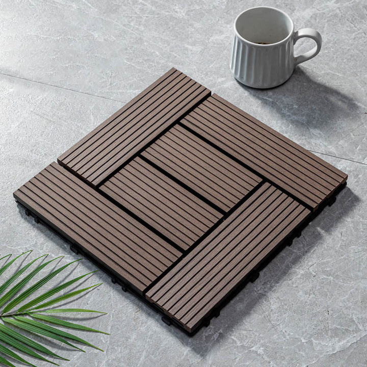 Klassische Holzfliesen für Garten patio Fußbodenbeläge zum Verlegen