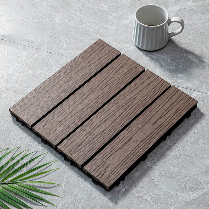 Klassische Holzfliesen für Garten patio Fußbodenbeläge zum Verlegen