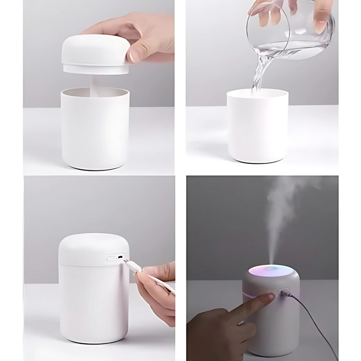 Luftreiniger mit Kaltnebel-Aroma-Luftbefeuchter