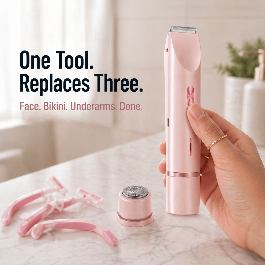 RadianceGlide 2-in-1 Damen-Rasierer Gesicht & Körper | Karnz