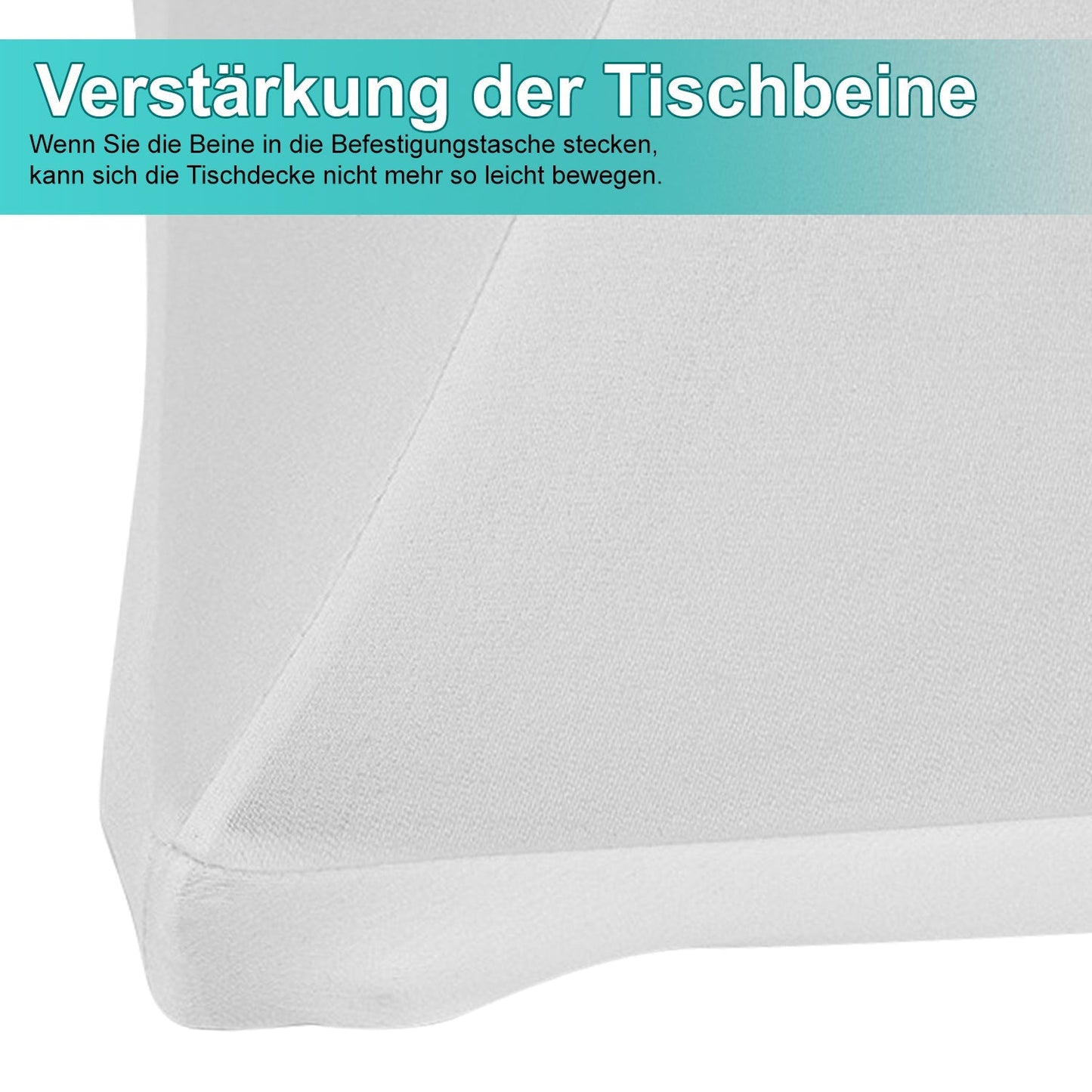 Stehtischhusse Stretch Rund Stehtisch Husse Weiß | Karnz