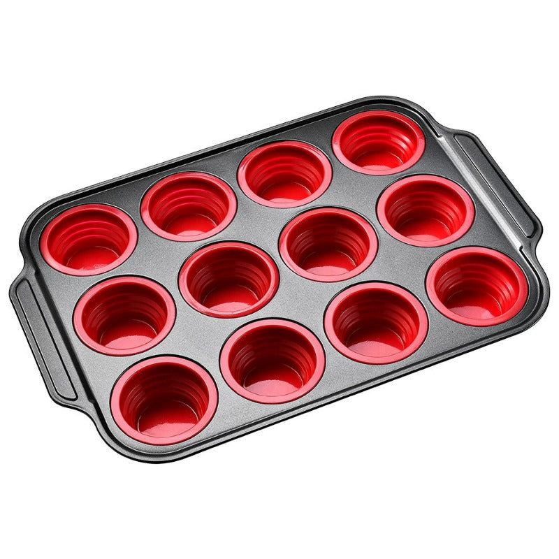 Karnz | Pressemitteilung Silikon Muffinform mit stabilem Metallrahmen