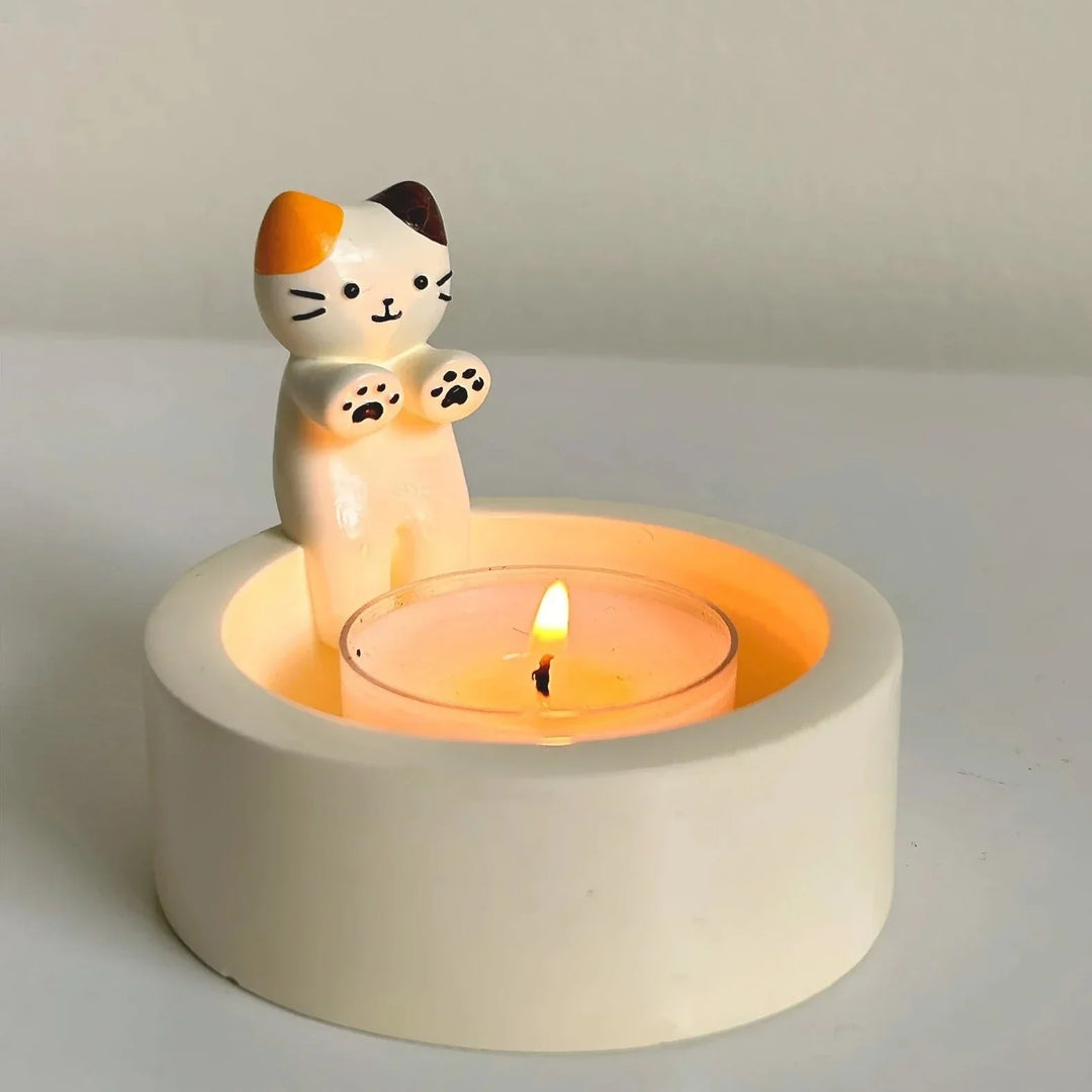 Süße Katzenkerzenhalter | Karnz
